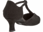 Preview: Die aus Velourleder hergestellten Tanzschuhe haben einen 5cm Absatz.
